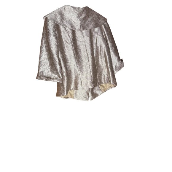Dressbarn Woman Collection Metallic Textured Blazer 14W Polyester & Nylon Womens - Picture 6 of 6